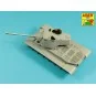 90 mm M-36 tank barrel cyrindrical Muzzle Brake with mantlet cover ...