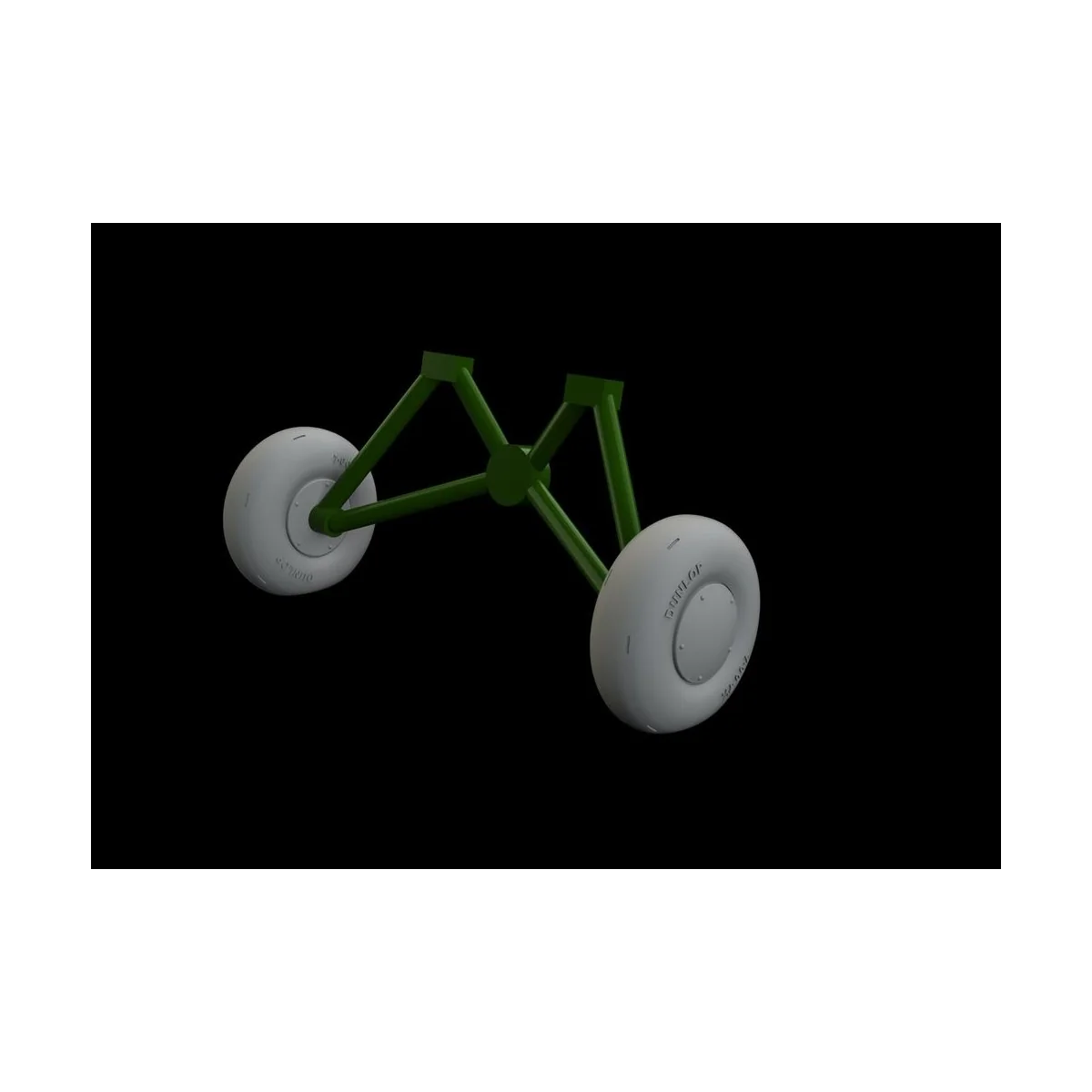 Tiger Moth wheels for Airfix, 1/48 - Eduard Accessories 648556