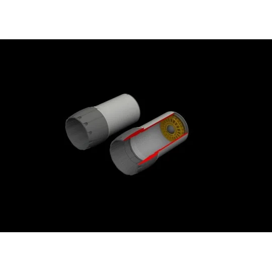 F-14D exhaust nozzles for Tamiya - Eduard Accessories 648560