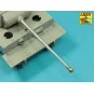 7, 5cm gun barrel with single baffle muzzle brake for German Tank T...