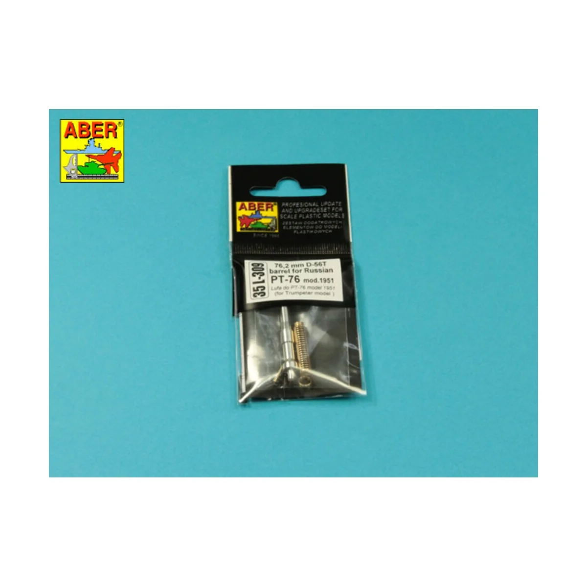 76, 2 mm D-56T barrel for Russian PT-76 mod.1951, 1/35 - Aber Model...