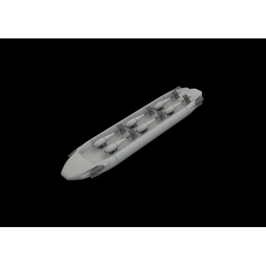 SUU-20 dispenser w/ BDU-33 & Mk.76 bombs, 1/48 - Eduard Accessories...