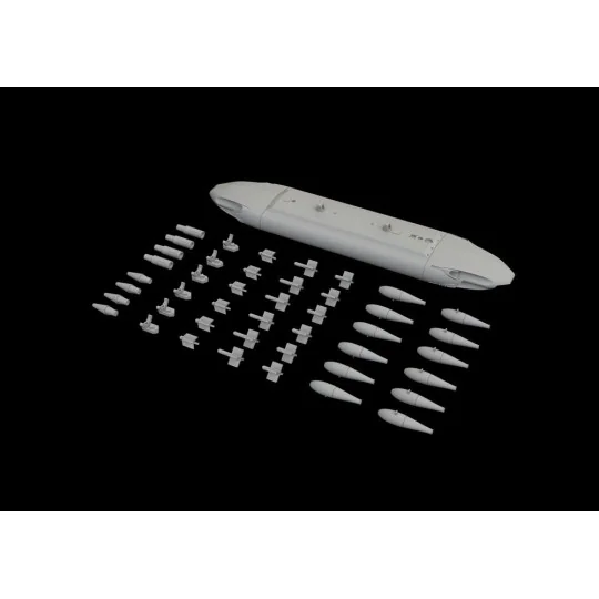 SUU-20 dispenser w/ BDU-33 & Mk.76 bombs, 1/48 - Eduard Accessories...