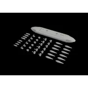 SUU-20 dispenser w/ BDU-33 & Mk.76 bombs, 1/48 - Eduard Accessories...