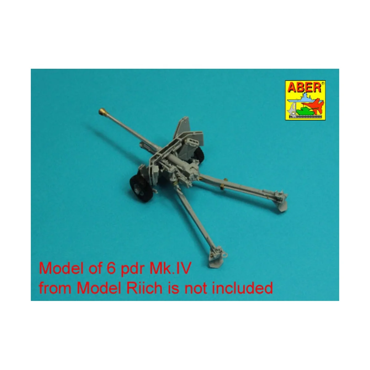 Barrel for 6 pdr Mk.IV (57mm) A/T Gun with ball muzzle brake, 1/35 ...