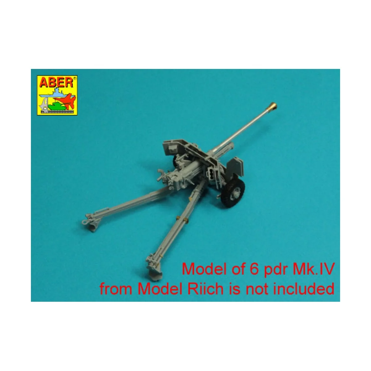 Barrel for 6 pdr Mk.IV (57mm) A/T Gun with ball muzzle brake, 1/35 ...