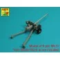 Barrel for 6 pdr Mk.IV (57mm) A/T Gun with ball muzzle brake, 1/35 ...
