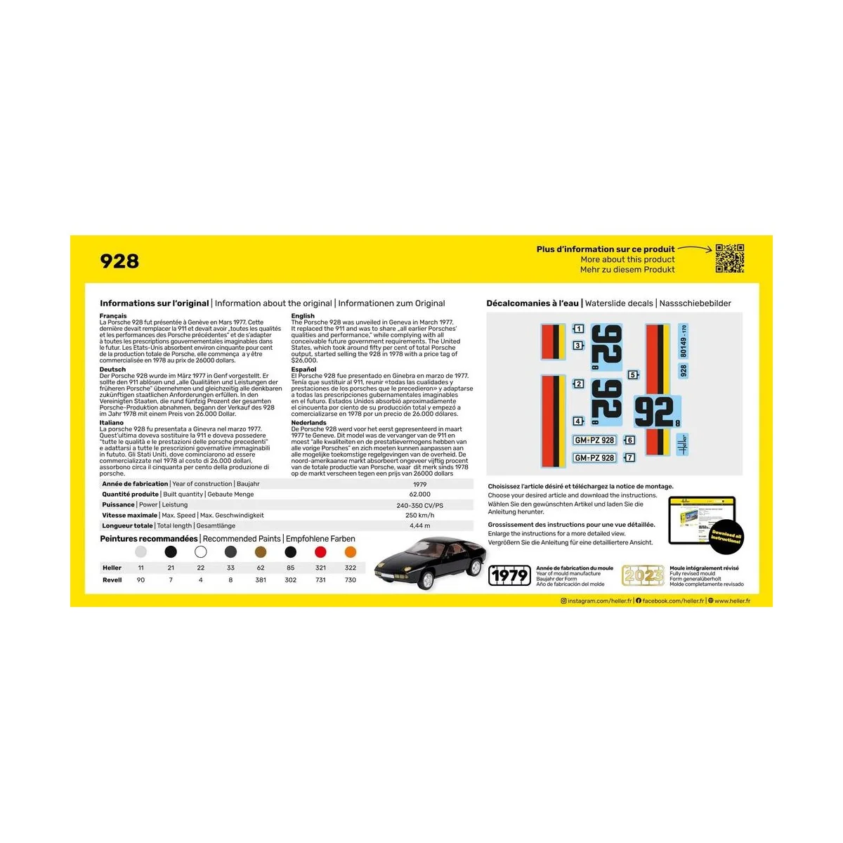 928, 1/43 - Heller 80149 928, 1/43 - Heller 80149