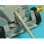 Barrel for 6 pdr Mk.IV (57mm) A/T Gun with ball muzzle brake, 1/35 ...