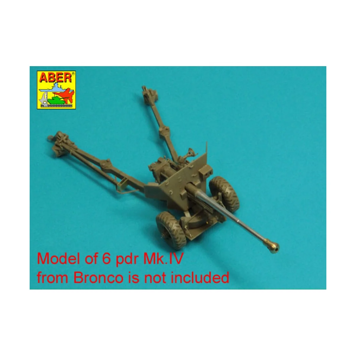 Barrel for 6 pdr Mk.IV (57mm) A/T Gun with ball muzzle brake, 1/35 ...