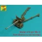 Barrel for 6 pdr Mk.IV (57mm) A/T Gun with ball muzzle brake, 1/35 ...
