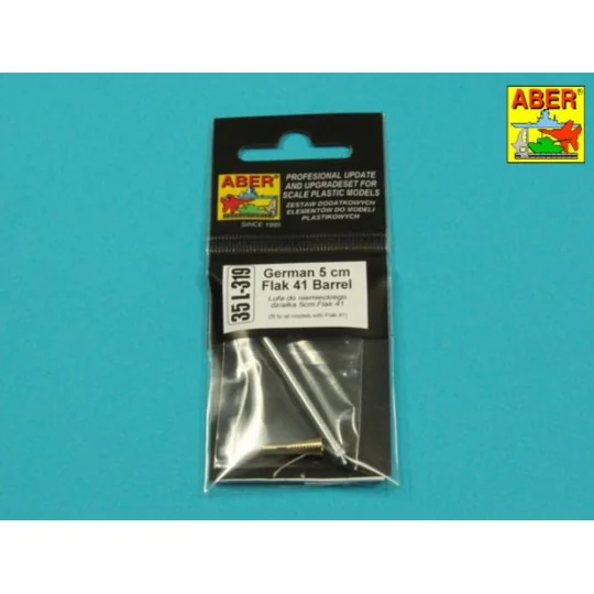 German 5 cm barrel for Flak 41, 1/35 - Aber Models 35 L-319