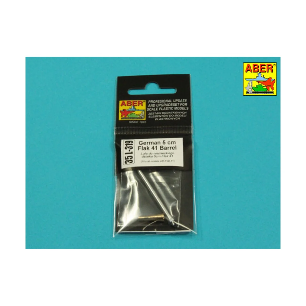 German 5 cm barrel for Flak 41, 1/35 - Aber Models 35 L-319