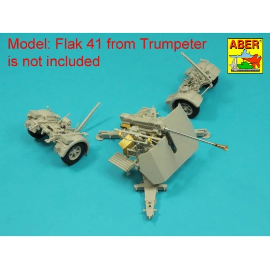 German 5 cm barrel for Flak 41, 1/35 - Aber Models 35 L-319