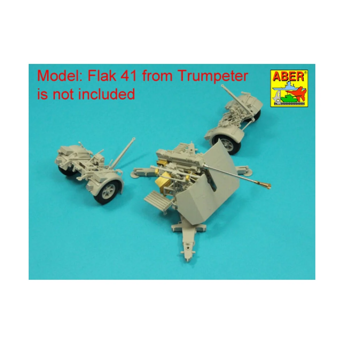 German 5 cm barrel for Flak 41, 1/35 - Aber Models 35 L-319