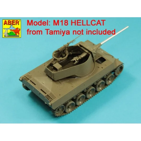 76mm M1A1 Barrel for M18 Helcat U.S. Tank Destroyer, 1/35 - Aber Mo...