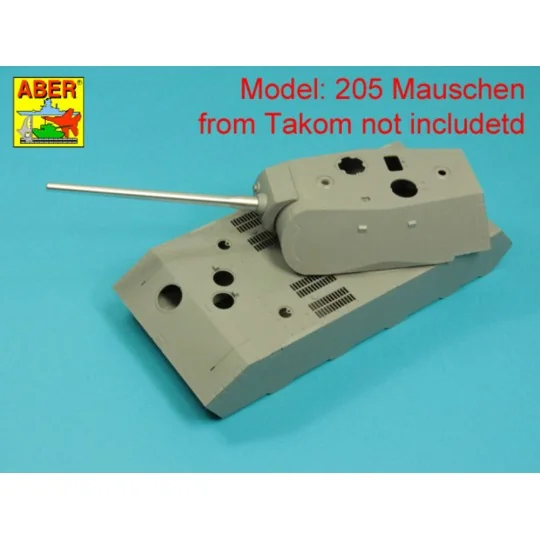 Barrel 128mm KwK 44 L/55 for Typ 204 Mauschen (Takom), 1/35 - Aber ...