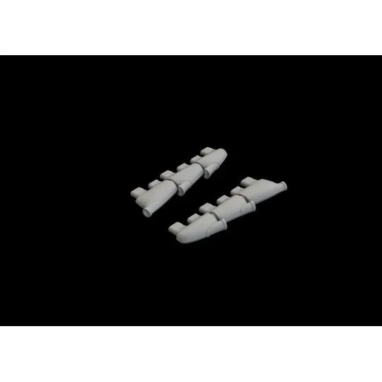 Spitfire Mk.I exhaust stacks for Eduard, 1/48 - Eduard Accessories ...