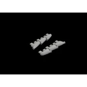 Spitfire Mk.I exhaust stacks for Eduard, 1/48 - Eduard Accessories ...