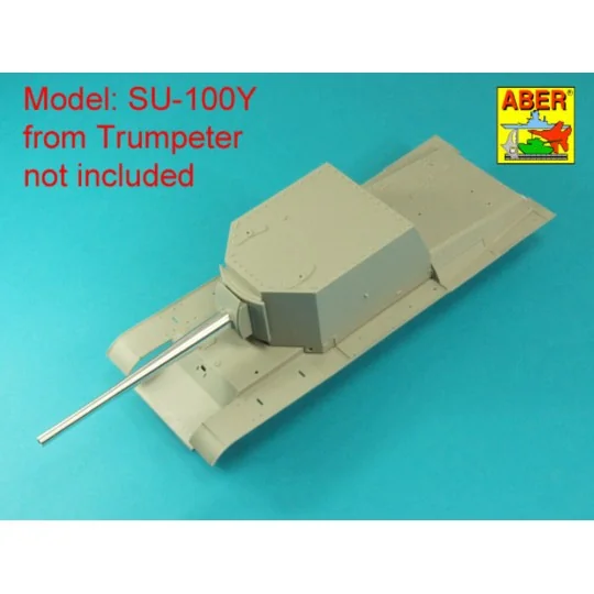 130mm Soviet B-13 barrel for SU-100Y SPG (Trumpeter), 1/35 - Aber M...
