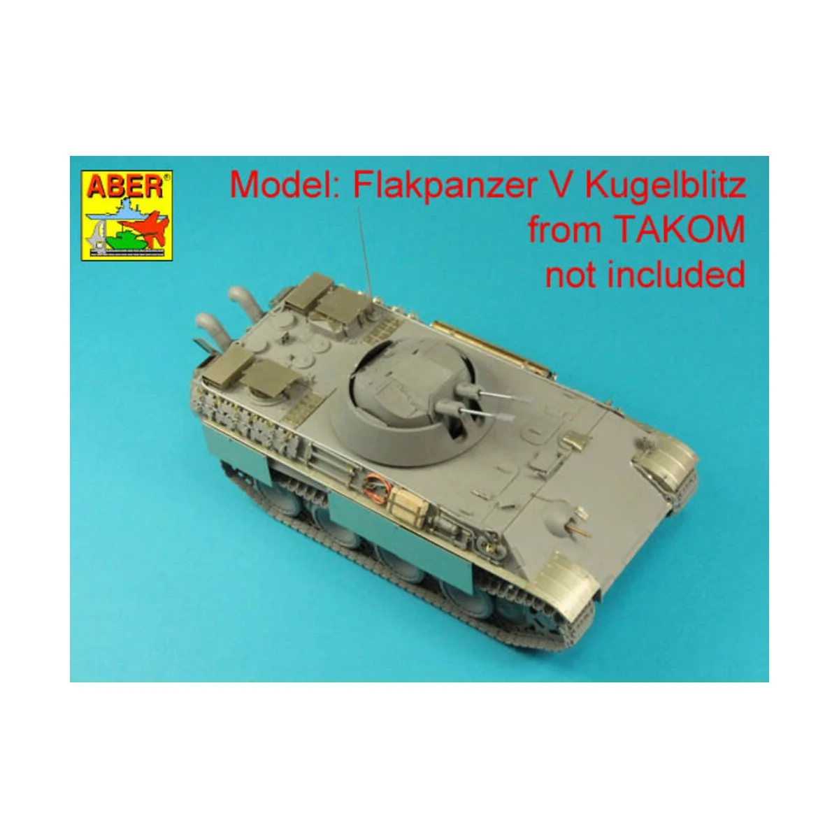 German 3CM Flak 103 two barrels for Kugelblitz tanks, 1/35 - Aber M...