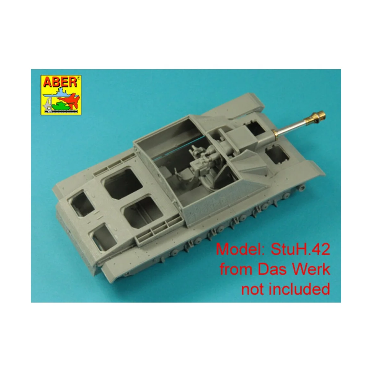 Germ. 10, 5 cm L/28 Barrel for StuH 42 early, 1/35 - Aber Models 35...