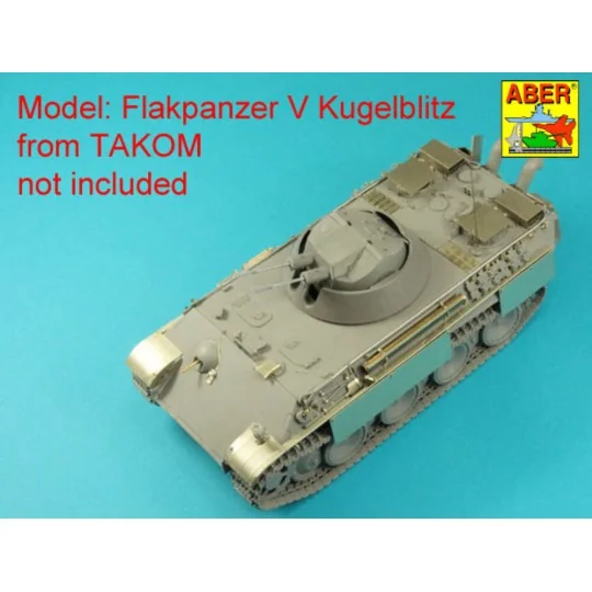 German 3CM Flak 103 two barrels for Kugelblitz tanks, 1/35 - Aber M...