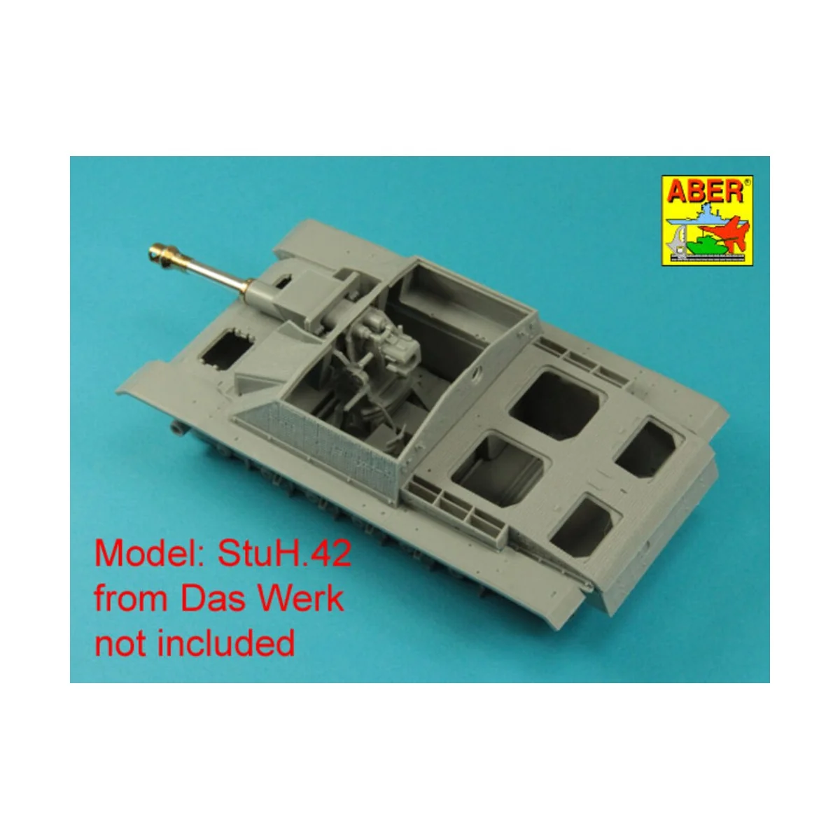 Germ. 10, 5 cm L/28 Barrel for StuH 42 early, 1/35 - Aber Models 35...