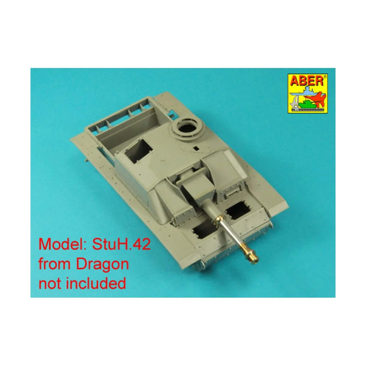 Germ. 10, 5 cm L/28 Barrel for StuH 42 early, 1/35 - Aber Models 35...