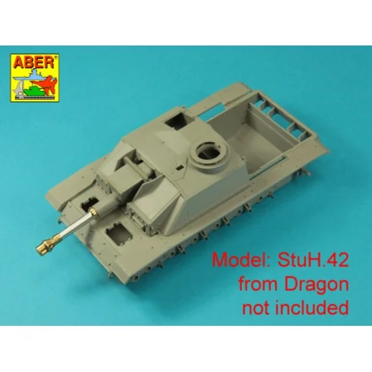 Germ. 10, 5 cm L/28 Barrel for StuH 42 early, 1/35 - Aber Models 35...