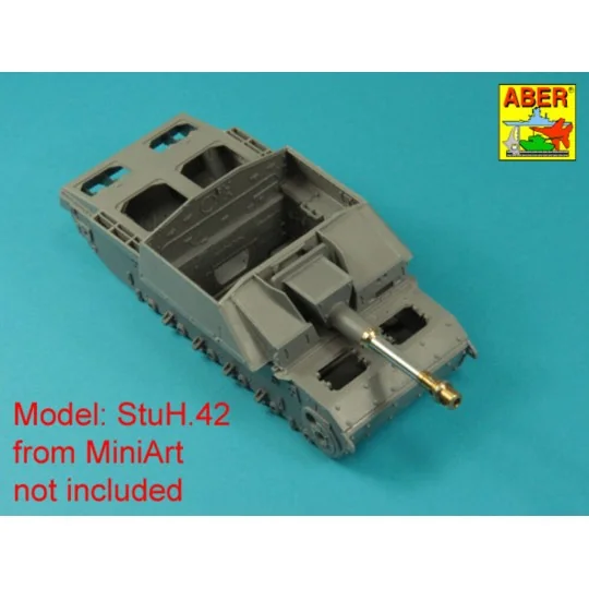Germ. 10, 5 cm L/28 Barrel for StuH 42 early, 1/35 - Aber Models 35...