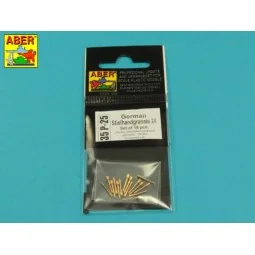German Stielhamdgranate 24 (15 pcs.), 1/35 - Aber Models 35 P-25