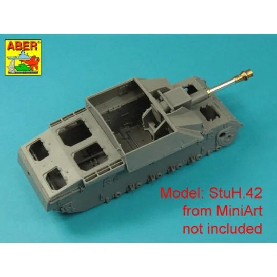 Germ. 10, 5 cm L/28 Barrel for StuH 42 early, 1/35 - Aber Models 35...