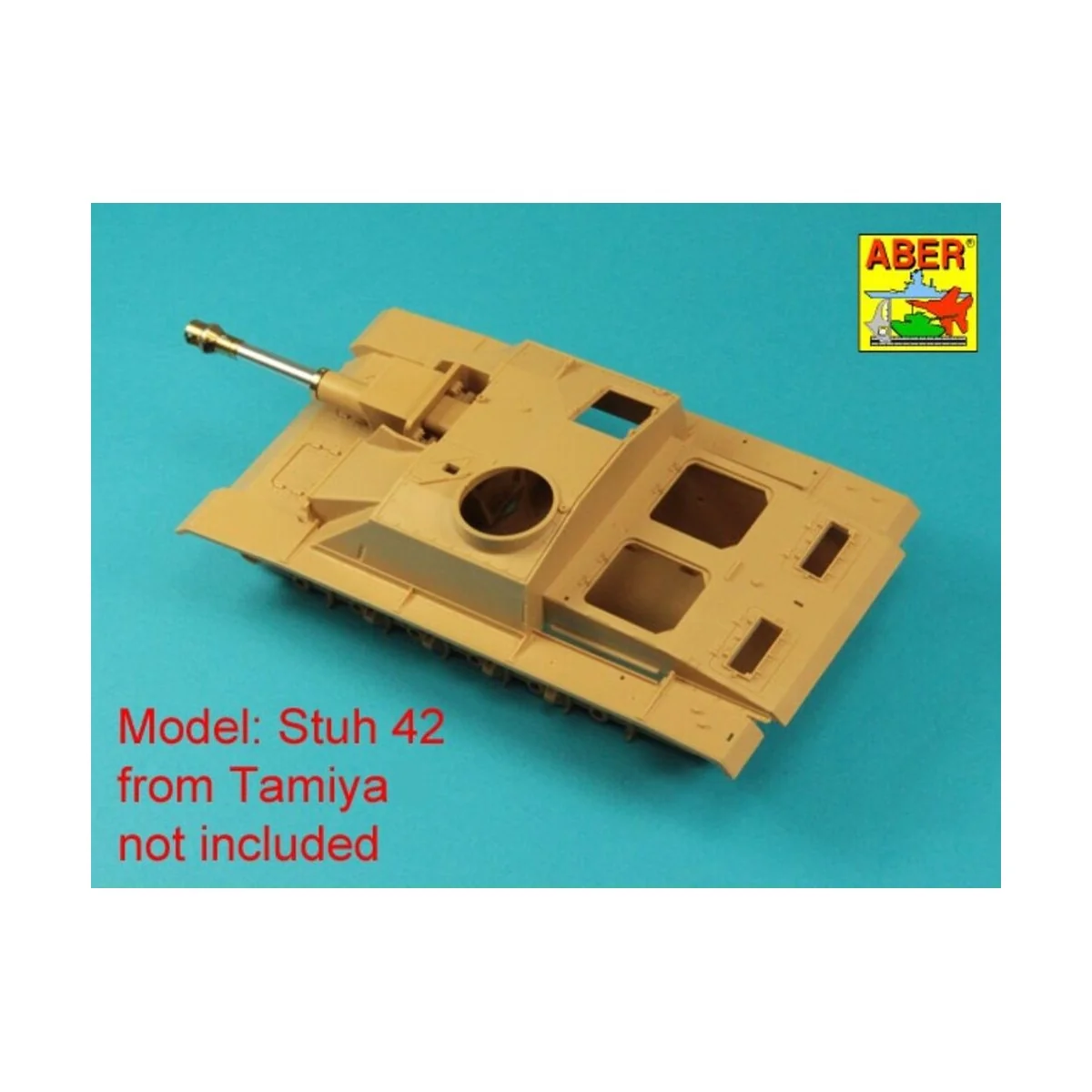 Germ. 10, 5 cm L/28 Barrel for StuH 42 early, 1/35 - Aber Models 35...