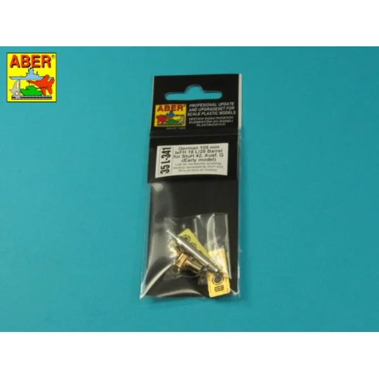 Germ. 10, 5 cm L/28 Barrel for StuH 42 early, 1/35 - Aber Models 35...