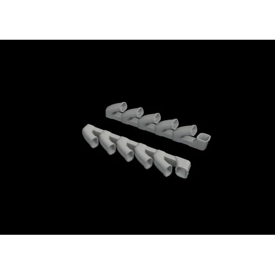 Il-2 exhaust stacks for Tamiya, 1/48 - Eduard Accessories 648588