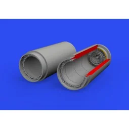 MiG-19 exhaust nozzles for Eduard/Trumpeter, 1/48 - Eduard Accessor...