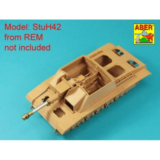 Germ. 10, 5 cm L/28 Barrel for StuH 42 early, 1/35 - Aber Models 35...