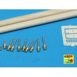 Telegraph-pillar set for 2 cross bars with 4 insulators each, 1/35 ... 2