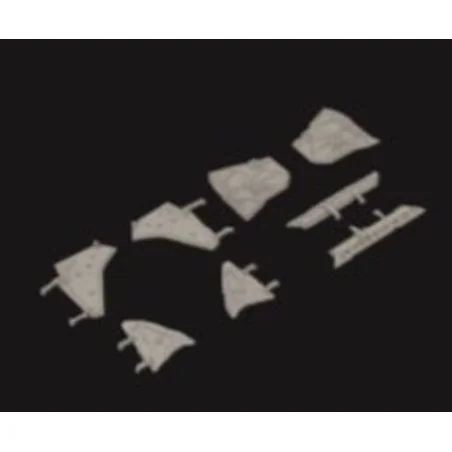 MiG-19 wheel well doors for Eduard/Trumpeter, 1/48 - Eduard Accesso...