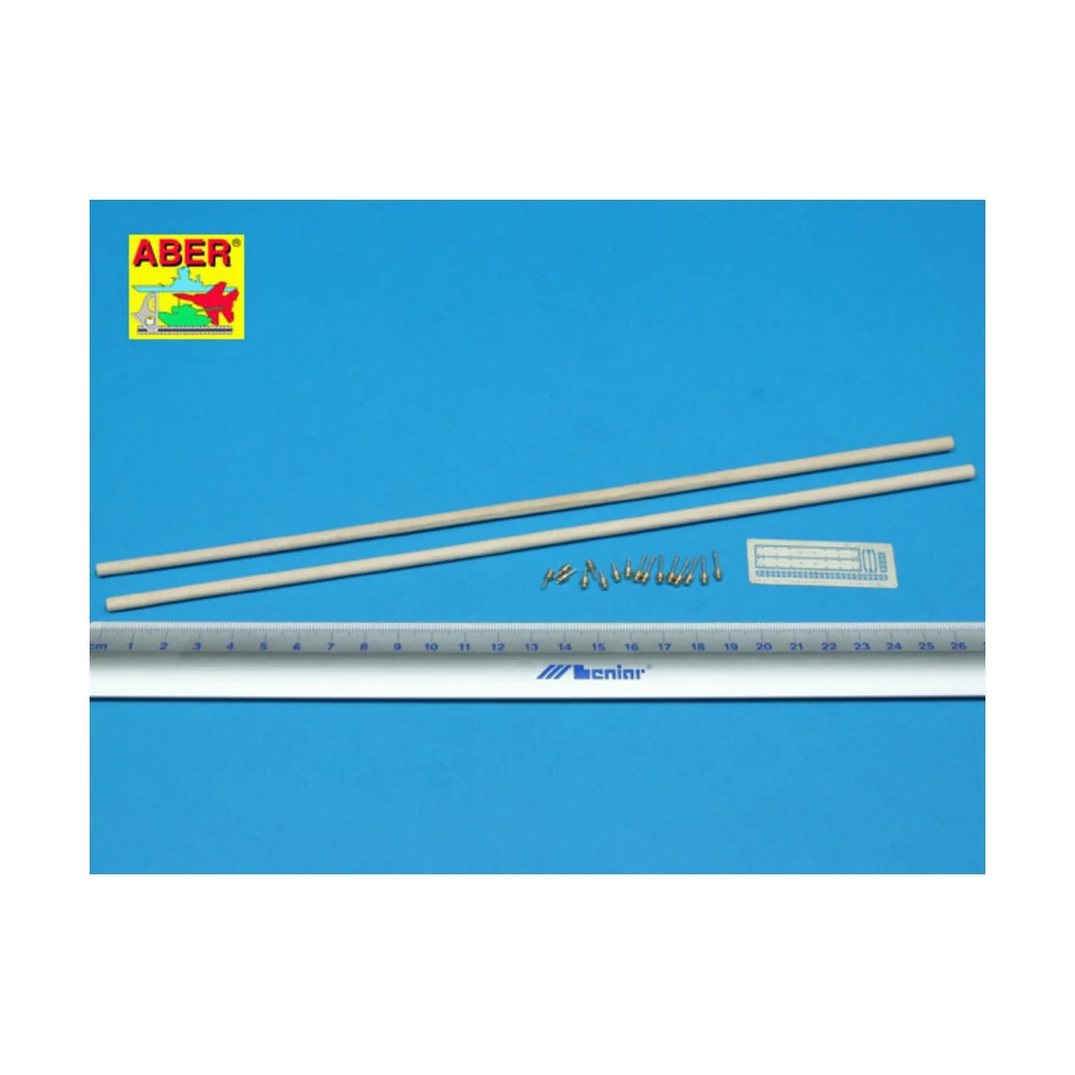 Telegraph-pillar set for 1 cross bar with 8 insulators, 1/35 - Aber...