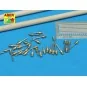 Telegraph-pillar set for 2 cross bar with 16 insulators, 1/35 - Abe...