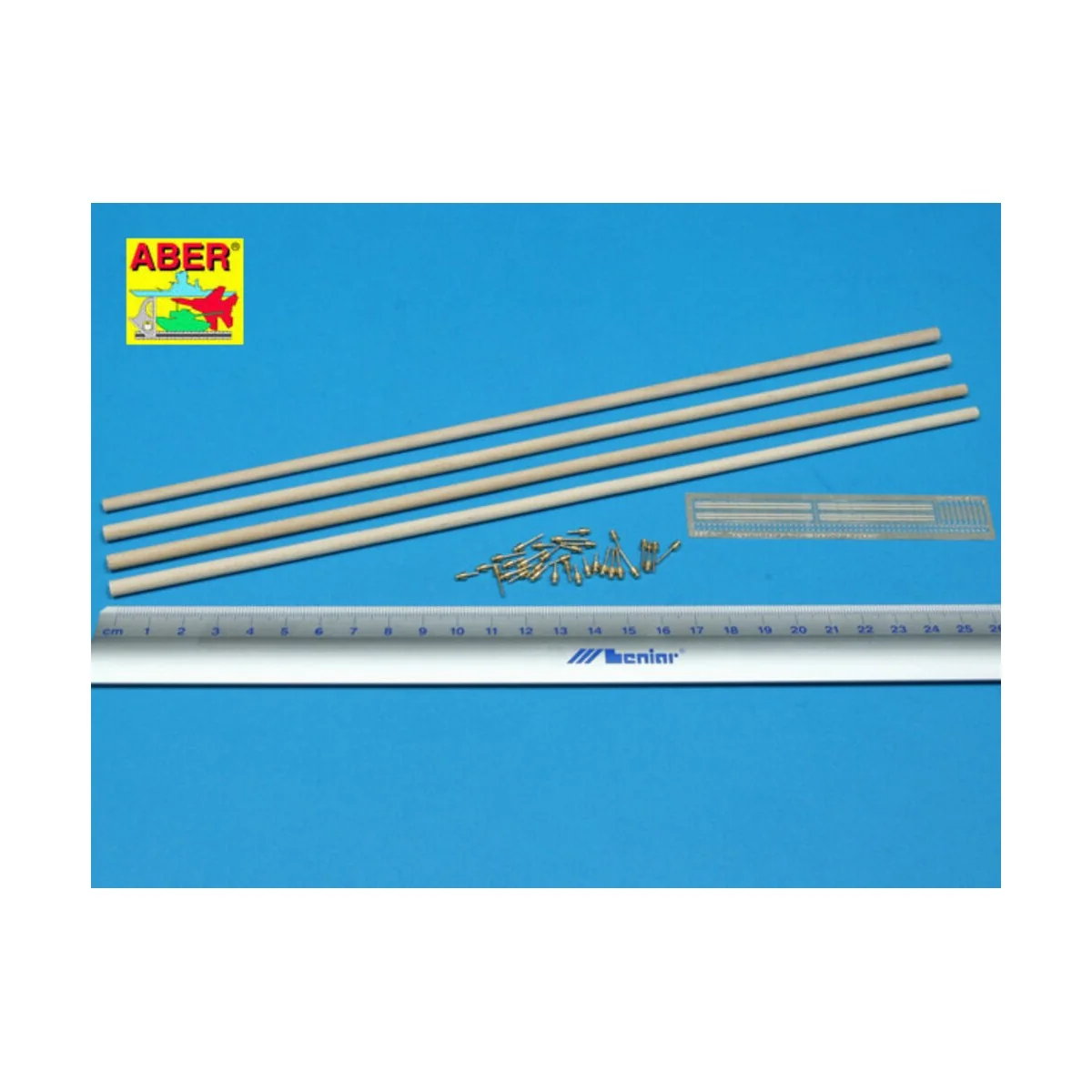Telegraph-double pillar set for 4 cross bar with 8 insulators, 1/35...