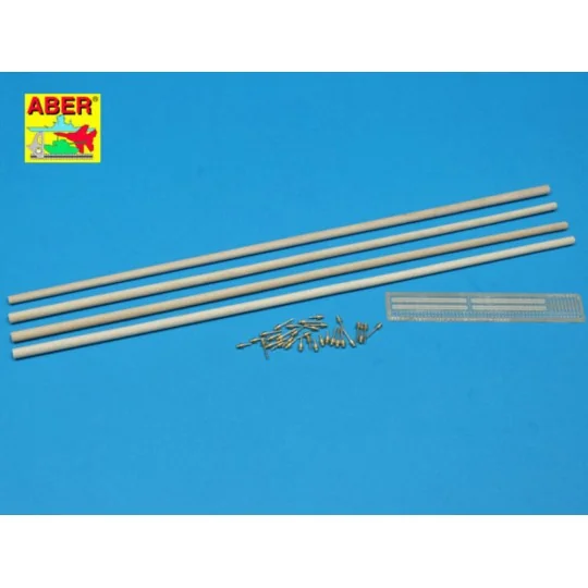 Telegraph-double pillar set for 4 cross bar with 8 insulators, 1/35...