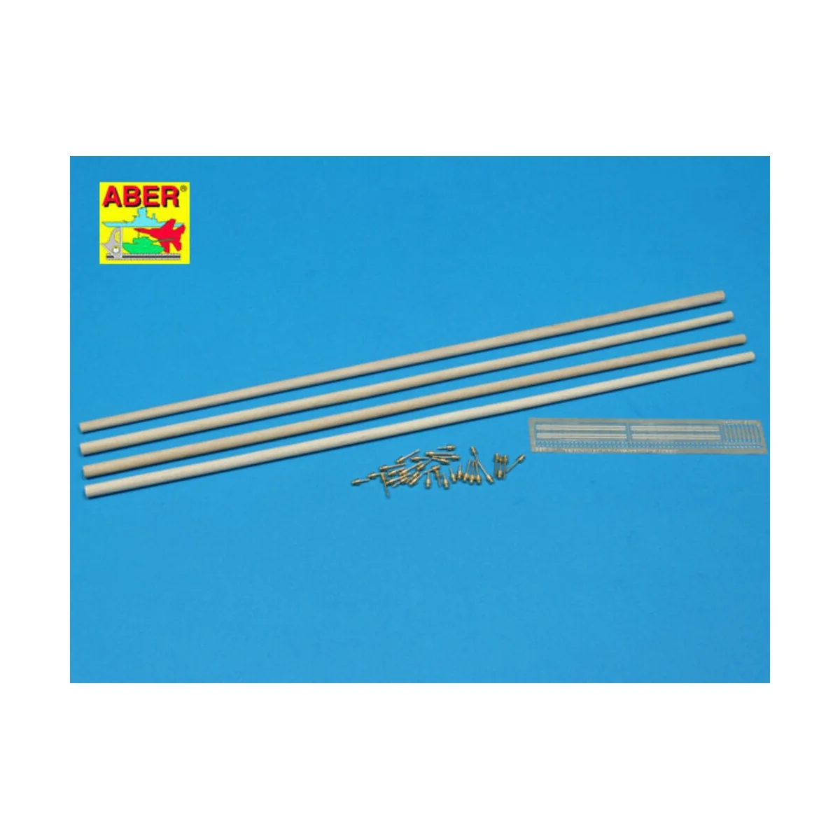 Telegraph-double pillar set for 4 cross bar with 8 insulators, 1/35...