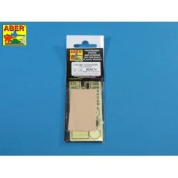 Bench type C & waste basket, 1/35 - Aber Models 35D-18 2