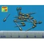 Set with 20 long foot insulators, 1/35 - Aber Models 35D-34