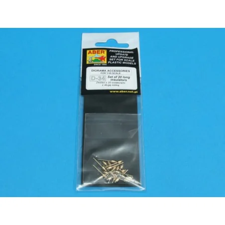 Set with 20 long foot insulators, 1/35 - Aber Models 35D-34