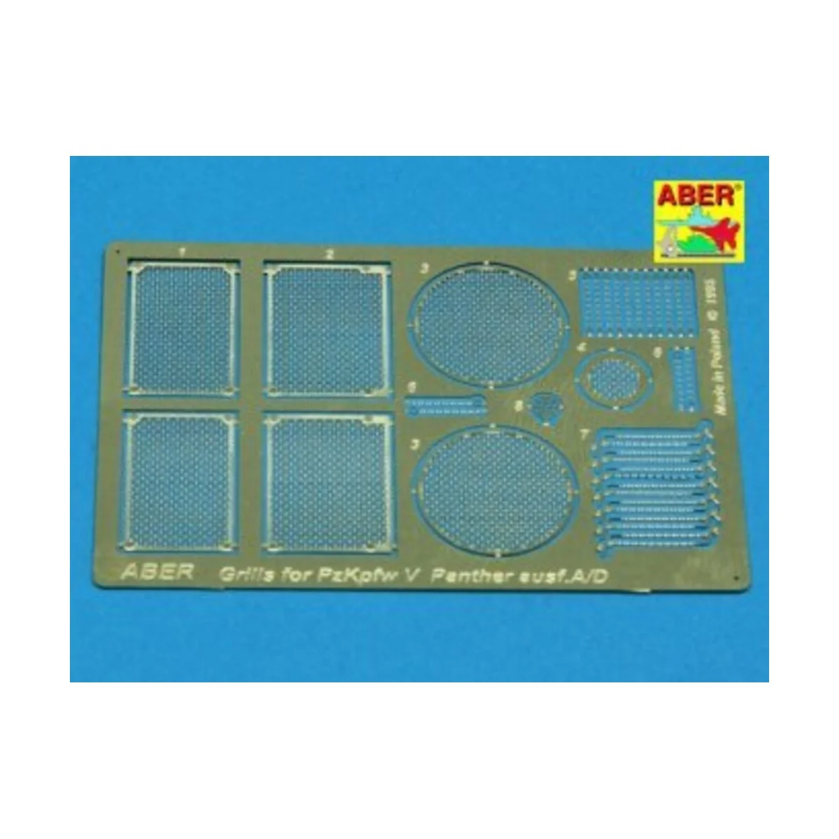 Grilles for Panther, Ausf. A/D, 1/35 - Aber Models 35G01