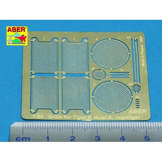 Grilles for King Tiger / Jagdtiger, 1/35 - Aber Models 35G06
